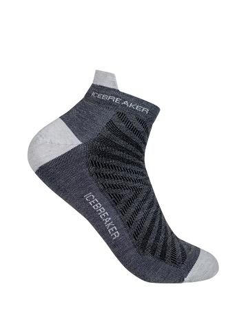 Pánské Ponožky Icebreaker Merino Run+ Ultralight Micro Šedé | CZ 1914DFMN